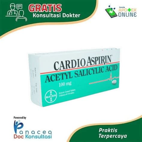 Jual Cardio Aspirin 100mg 10 S Aspirin Pengencer Darah Kota Depok Apotek Nakita Madalie