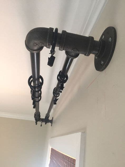 Diy Double Industrial Conduit Curtain Rod Industrial Home Design