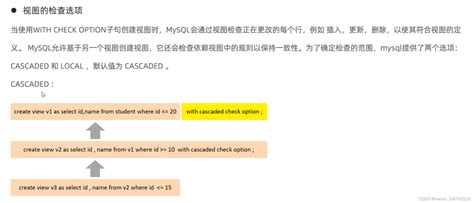 视图 基本语法 检查选项 更新 作用 案例 CSDN博客