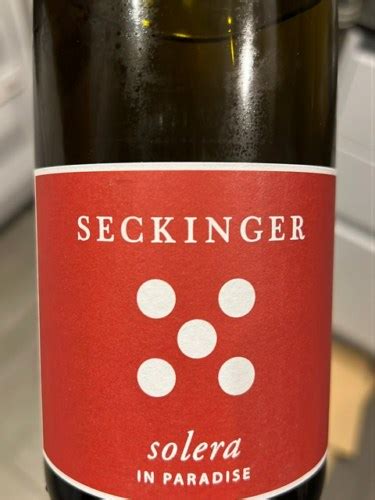 Weingut Seckinger Solera In Paradise Vivino Australia