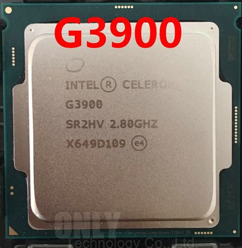 CPU de escritorio G3900 Dual Core 100 GHz TDP 51W LGA 2 8 2MB caché