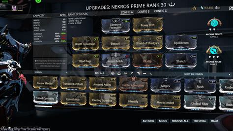 Nekros Prime God Build : r/Warframe