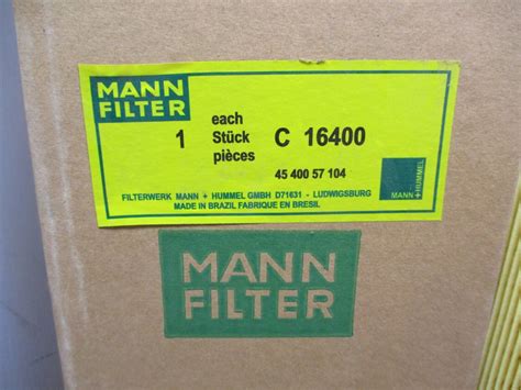 Mann C16400 Air Filter EBay