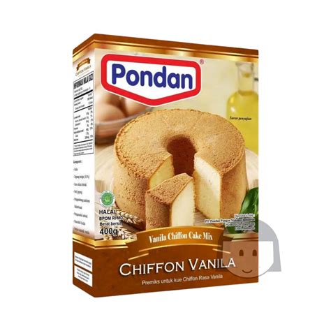 Pondan Chiffon Vanilla 400 Gr Buy Authentic Indonesian Products At