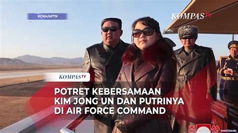 Potret Kebersamaan Kim Jong Un Dan Putrinya Di Air Force Command Korea