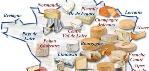 La Carte Des Fromages De La France Produits R Gionaux Du Terroir