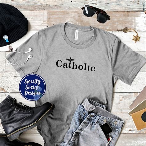 Catholic Tshirt Christian Shirt Church Tshirt Proud Faith Religious