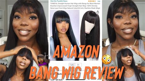 Not The Bayang Amazon No Lace Human Hair Bang Wig Review Install