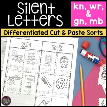 Silent Letters Cut And Paste Word Sorts Silent Letters Worksheets