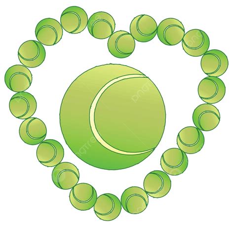 Tennis Balls Heart Balls Turf Graphic Vector Balls Turf Graphic Png