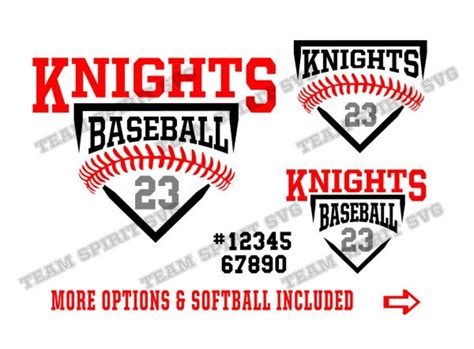 Knights Baseball Svg Baseball Base Download File Dxf Eps Png Softball