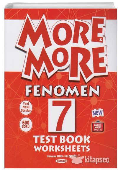 7 Sınıf More More Fenomen Test Book Worksheets Kurmay ELT Yayınları