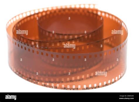 Unexposed Processed Negative Film Strip On White Stock Photo Alamy