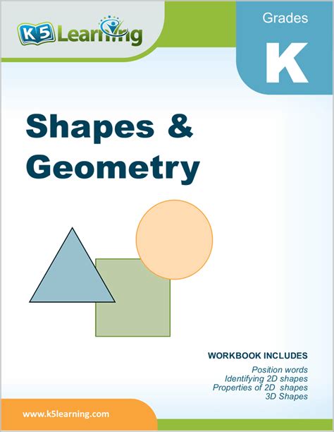 Kindergarten Shapes And Geometry Workbook K5 Bookstore