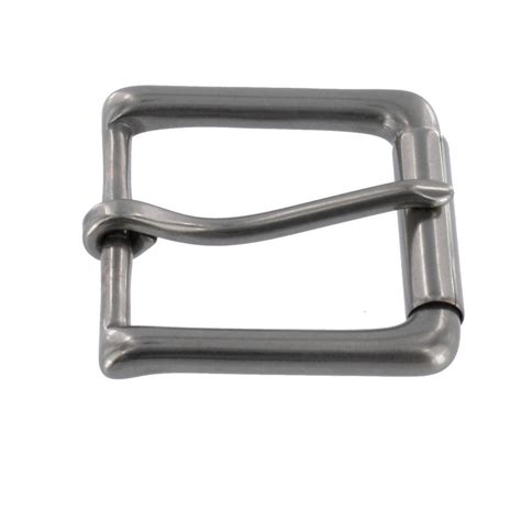 B6231 Nickel Matte Roller Heel Bar Buckle Solid Brass Ll Multiple