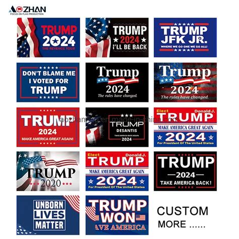 Custom Trump Biden Flag Banner Hand Waving Flags Hand Flag China