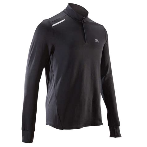 Camisola De Corrida Homem Run Warm Preto Kalenji À Venda Na Decathlon Pt