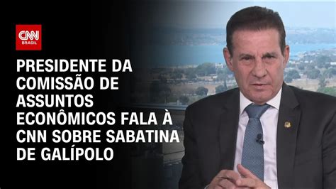 Presidente da Comissão de Assuntos Econômicos fala à CNN sobre sabatina