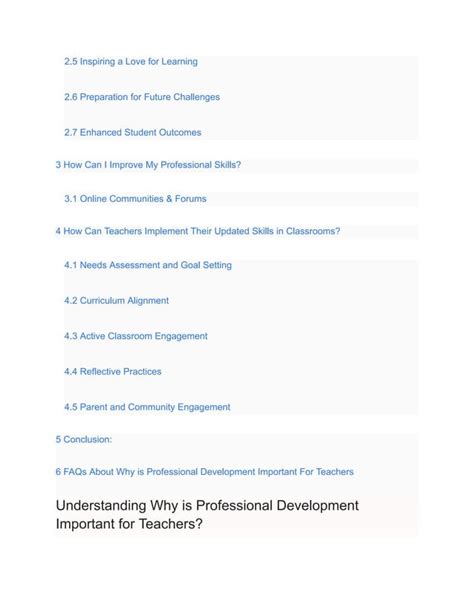 WHY IS PROFESSIONAL DEVELOPMENT IMPORTANT FOR TEACHERS PDF