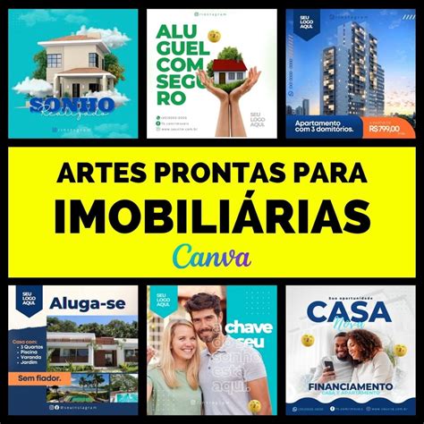 241 Artes para Corretores de Imóveis Editáveis Canva Elo7