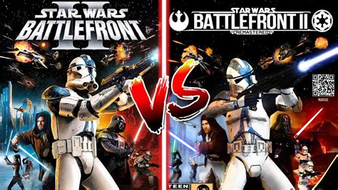 Star Wars Battlefront 2 Remastered Mod Vs Battlefront 2 Classic Direct Comparison Youtube