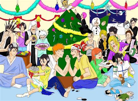 Bleach Christmas Party By Angua Of Uberwald On Deviantart Desktop Background