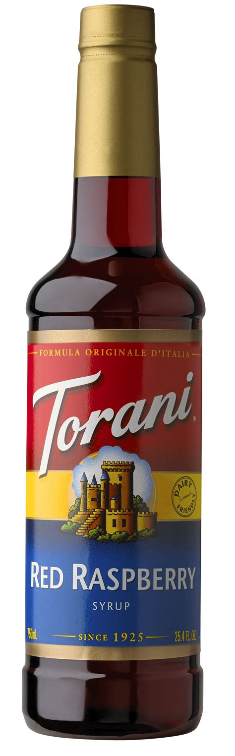 Torani Red Raspberry Syrup Drink Mix Handcrafted Soda Flavoring