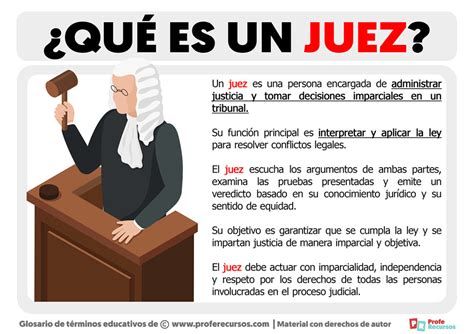 Qué es un Juez Definición de Juez