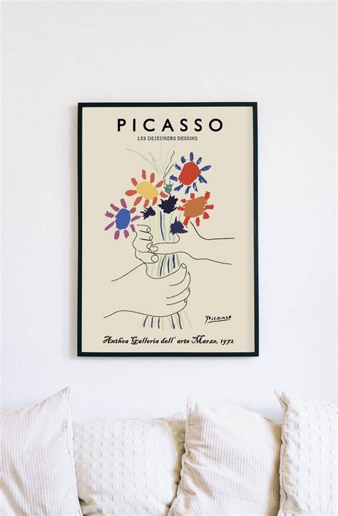 Picasso Rare Vintage Poster Art Exhibition Galleria Pablo Picasso