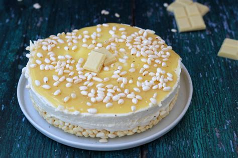 Cheesecake Con Riso Soffiato E Cioccolato Bianco Cibo Che Passione