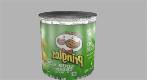 Pringles Can Small 3D Model - .3ds, .Blend, .Dae, .Fbx, .Mtl ...