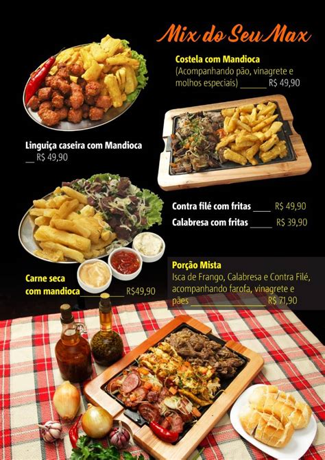 Menu Em Seu Max Bar E Petiscaria Indaiatuba