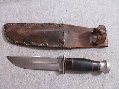 Vintage Ka Bar Union Cutlery Co Fixed Blade Knife Sheath Lot P Ebay