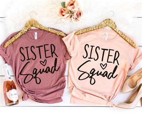 Sister Squad Shirts Best Friend Shirts Matching Sister Etsy