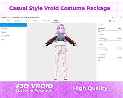 Vroid Clothing Pack Vroid Sexy Clothes Costume Clothes Etsy