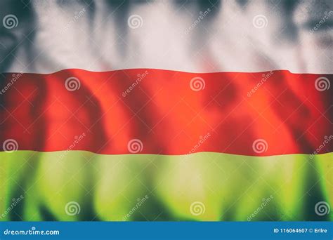 South Ossetia Flag Waving Stock Illustration Illustration Of Patriotic