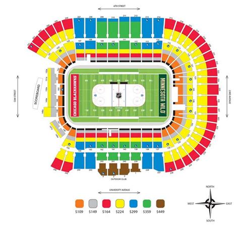 Tcf Bank Stadium Interactive Seating Chart Elcho Table