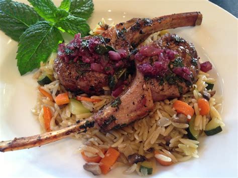 Mint Marinated Lamb Chops With Red Wine Reduction Sauce — Holly S Vineyard Kitchen