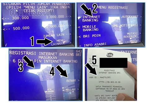 Cara Daftar Internet Banking Bri Lewat Atm Sensebewer