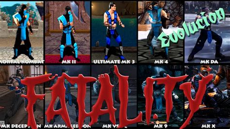 ☠ Todas Las Fatalities De Sub Zero ☠ De Todos Los Mortal Kombat 1993 A 2021 All Fatality 💀