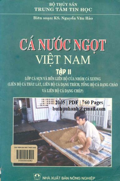 Cá Nước Ngọt Việt Nam Tập 2 Lớp Cá Sụn NXB Nông Nghiệp 2005 Nguyễn