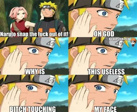 Naruto Finally Realize What Sakura Is To Him Funny Naruto Memes Naruto Funny Anime Memes Funny