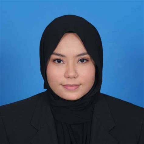 Nurul Hussin Master S Student Bachelor Of Science Universiti