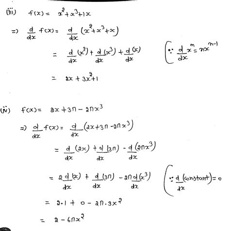 [solved] Using The Power Rule For Differentiation Find The Derivatives For Course Hero