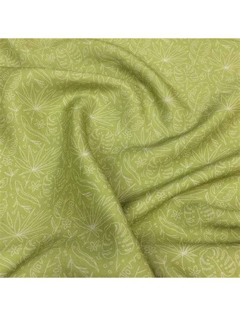 Light Mehandi Green Dupion Silk Floral Printed Fabric Saroj Fabrics