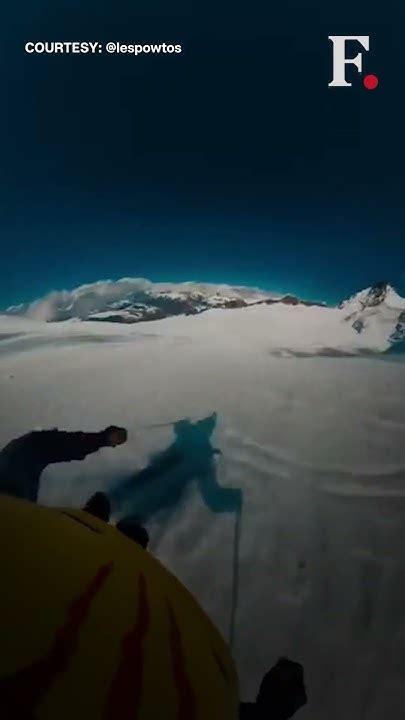 Miraculous Moment French Skier Narrowly Escapes Death After Falling