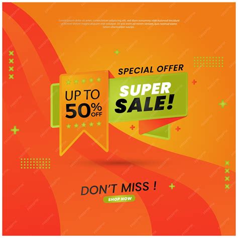 Premium Vector | Weekend discount sale banner template