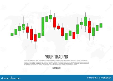 Creative Vector Illustration Of Forex Trading Diagram Signals Isolated