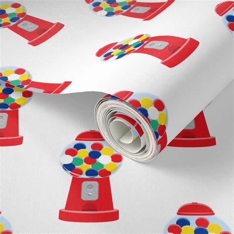 Gumball Machine Wallpaper Spoonflower