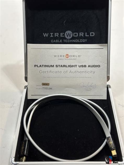 WireWorld Platinum Starlight 7 USB Digital Cable 1 0 Meter Silver